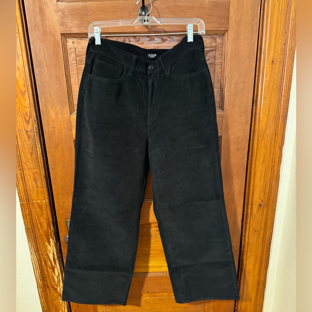 J. Crew Black Corduroy Trousers